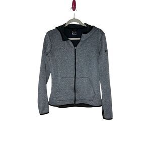 Nike Women's Dri-FIT Full Zip Hooded Jacket Gray Medium Long Sleeve Casual